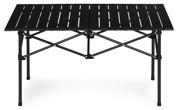 MultiGarden Turistický skladací stôl 95x55 cm s taškou - čierny MultiGarden