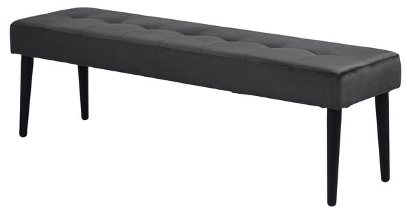 Jedálenská lavica Gwen (tmavo sivá, 140x45x38 cm)