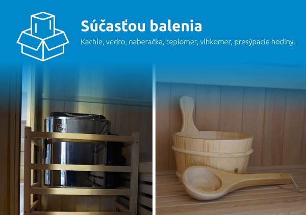 Marimex | Fínska sauna Marimex KOTI L + saunové kachle (FSC) | 11100109