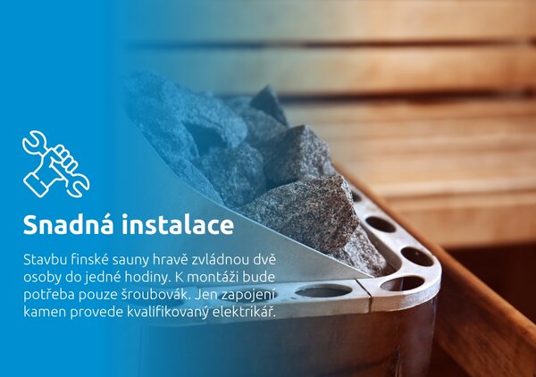 Marimex | Fínska sauna Marimex KOTI L + saunové kachle (FSC) | 11100109