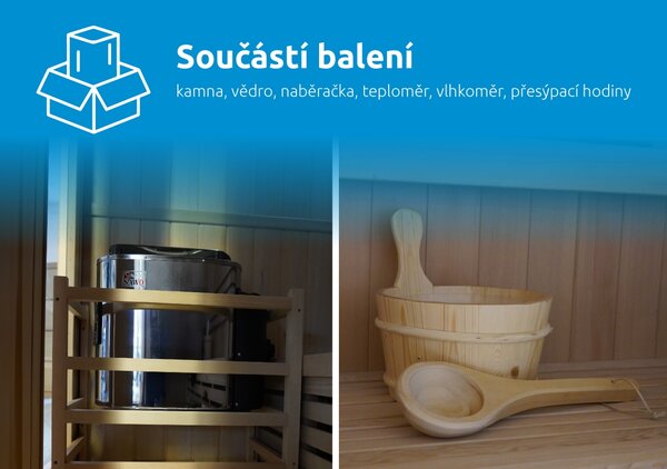 Marimex | Fínska sauna Marimex KOTI L + saunové kachle (FSC) | 11100109