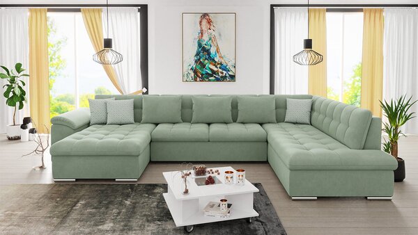 Mirjan24 Rohová sedačka Tony s funkciou spania, Dostupné poťahy: Uttario Velvet 2954 + Uttario Velvet 2954 + Evo 29, Strana: Ľavá - U 5903211034824