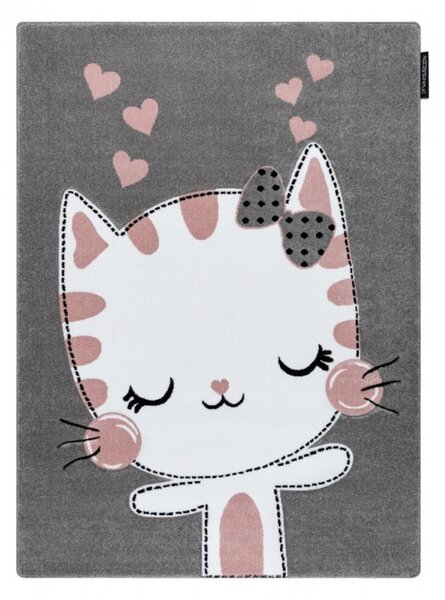 Detský kusový koberec Kitty sivý 160x220cm