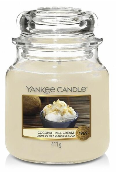 Yankee Candle Yankee Candle - Vonná sviečka COCONUT RICE CREAM stredná 411g 65-75 hod. YC0025 + záruka 3 roky zadarmo