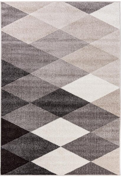 Kusový koberec Karo béžovohnedý 133x190cm