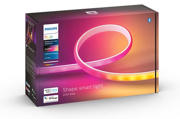 Philips HUE LED White and color Ambiance Gradient 2m Lightstrip 20W 1800lm 2000-6500K+RGB stmievateľný BlueTooth