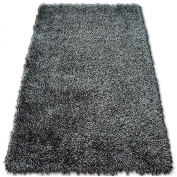 Luxusný kusový koberec Shaggy Love čierny 60x110cm
