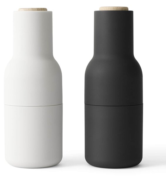 Mlýnek na sůl a pepř Bottle Ash/Carbon - set 2 ks