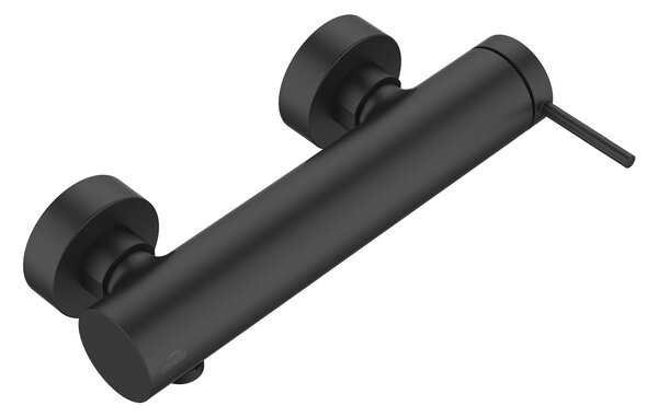 Invena Kalitea, nástenná sprchová batéria 150mm, čierna matná, INV-BN-72-004-V