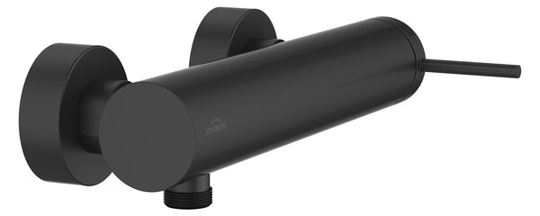 Invena Kalitea, nástenná sprchová batéria 150mm, čierna matná, INV-BN-72-004-V