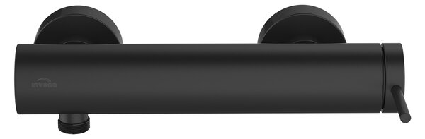Invena Kalitea, nástenná sprchová batéria 150mm, čierna matná, INV-BN-72-004-V