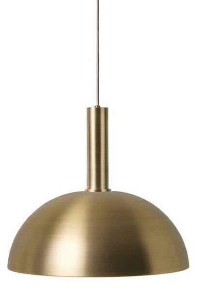 Ferm LIVING - Collect Závěsná Lampa Dome High Brass - Lampemesteren