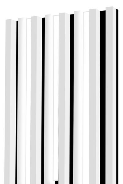Lamelový panel s lineárnym osvetlením - 48,4 cm - Biela Capri Odtieň dosky: K351RT