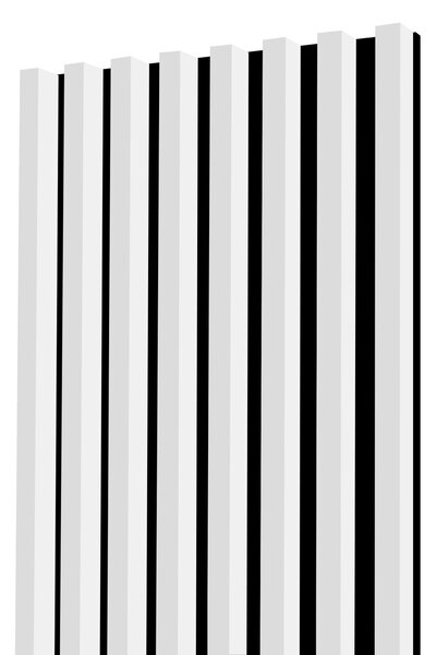 Lamelový panel + soklový LED profil - 48,4 cm - Biela Capri Odtieň dosky: K350RT