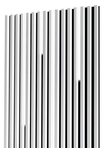 Lamelový panel s lineárnym osvetlením - 100,4 cm - Biela Capri Odtieň dosky: 0190 PE