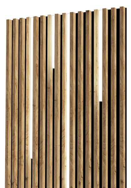 Lamelový panel s lineárnym osvetlením - 100,4 cm - Dub prírodný Lancelot Odtieň dosky: 0190 PE
