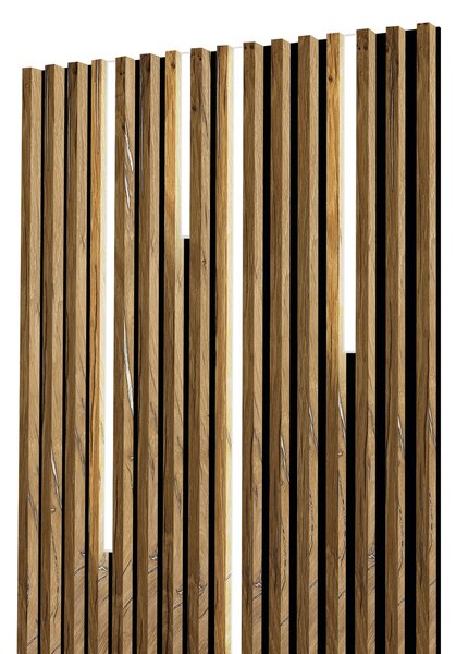 Lamelový panel s lineárnym osvetlením - 100,4 cm - Medové drevo Odtieň dosky: K350RT