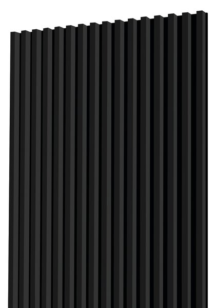 Lamelový panel + soklový LED profil - 100,4 cm - Čierna Odtieň dosky: K365 HP