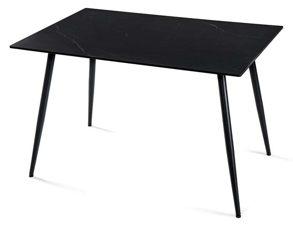 Jedálenský set Benetutti 4+1, čierna / žltá
