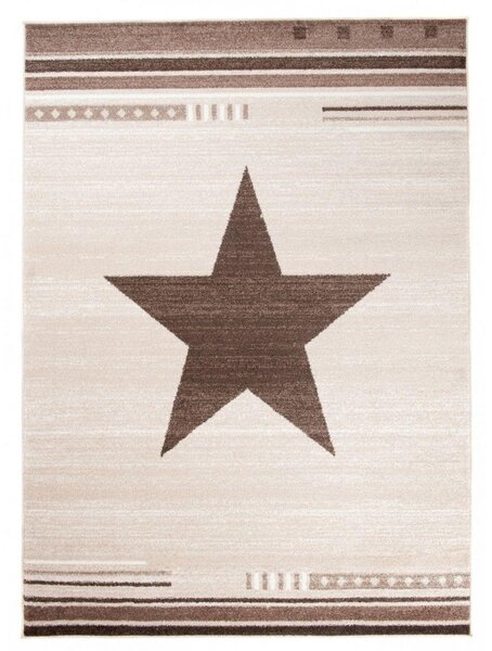 Kusový koberec Hviezda béžový 140x190cm