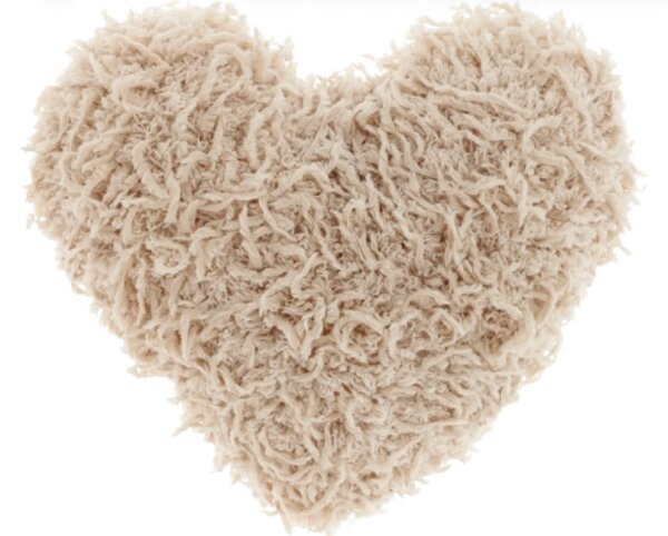 Dekoratívny vankúšik ROMEO HEART 45x45 cm, béžový