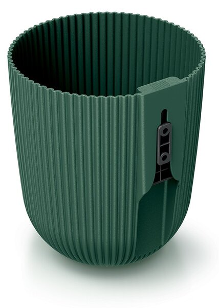 Prosperplast Nástěnný květináč MILLA WALL 14,6 cm tmavě zelený