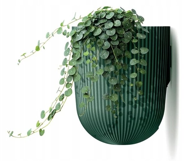 Prosperplast Nástěnný květináč MILLA WALL 14,6 cm antracitový