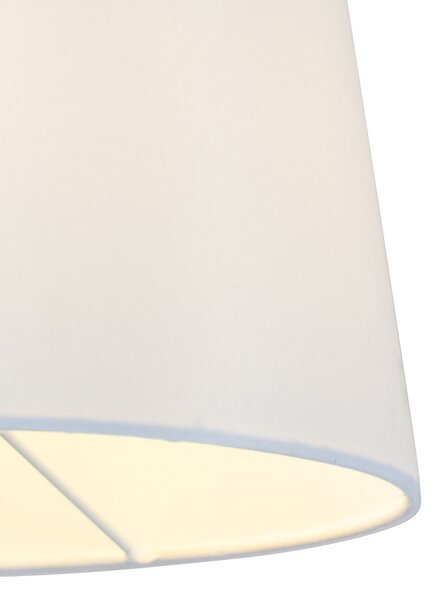 Inteligentná nástenná lampa bronzová s bielym tienidlom vrátane WiFi A60 - Ladas Deluxe