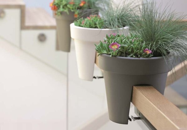 Prosperplast Kvetináč Lofly Terrace sivý