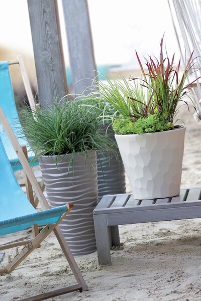 Prosperplast Kvetináč Long Sand s vložením mocca, variant 29,6 cm
