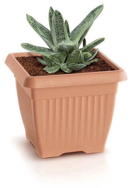 Prosperplast Kvetináč Terra antracit, variant 15 cm