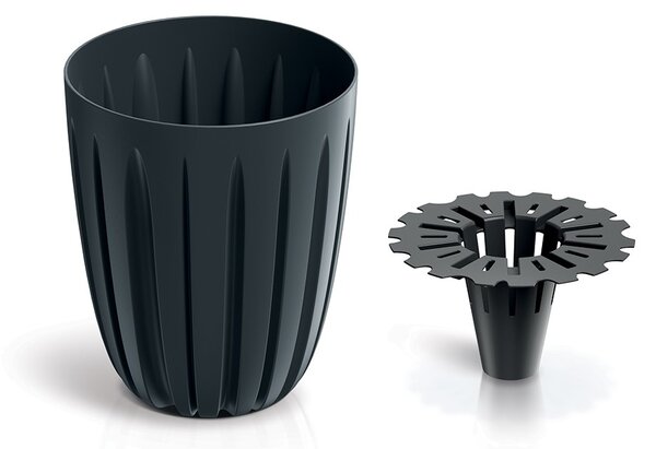 Prosperplast Kvetináč Warios Eco Wood biely, variant 16,3 cm