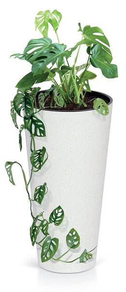 Prosperplast Kvetináč Tubus Slim kávový, variant 25 cm