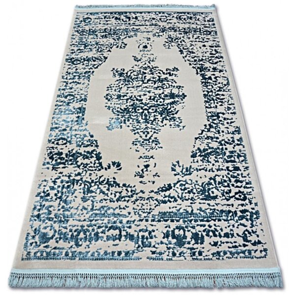 Luxusný kusový koberec akryl Bond modrý 80x300cm