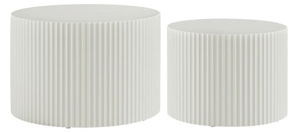 SADA KONFERENČNÝCH STOLÍKOV, biela, kompozitné drevo, 60-48/60-48/40-35 cm Livetastic - Stolíky do obývačky, Online Only