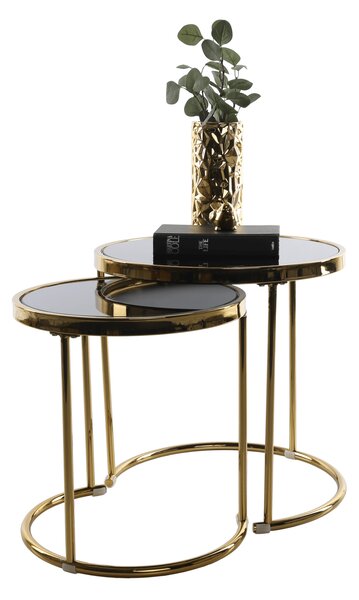 Konferenčný stolík Monet (zlatá + čierna). Vlastná spoľahlivá doprava až k Vám domov. 1029710