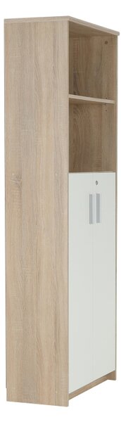NovýNábytok.sk Regál so skrinkou Hansa 2 NEW 10 (dub sonoma + biela). Vlastná spoľahlivá doprava až k Vám domov. 1028700