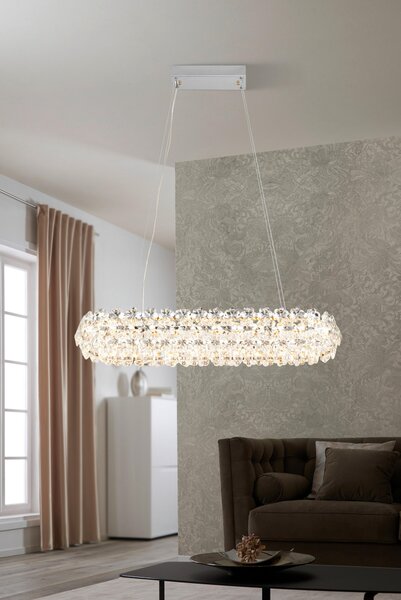 ZÁVESNÉ LED SVIETIDLO, 85/30/150 cm Glandor - Interiérové svietidlá