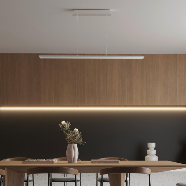ZÁVESNÉ LED SVIETIDLO, 115/13/200 cm Novel - Interiérové svietidlá