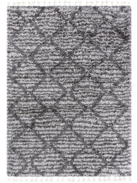 Kusový koberec shaggy Atika sivý 120x170cm