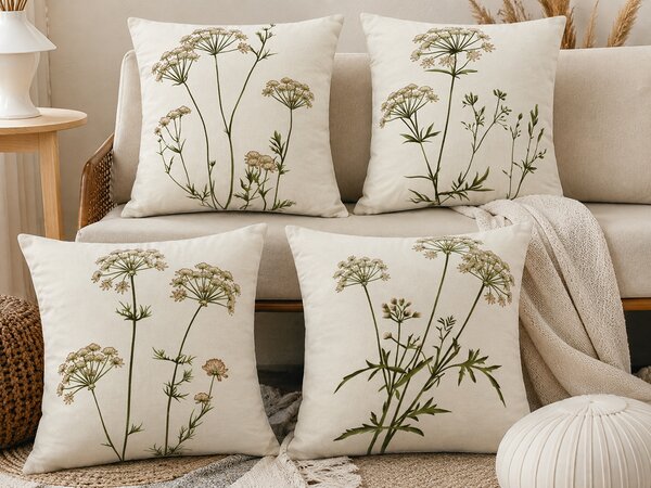 XPOSE® Set obliečok na vankúš BYLINKOVÉ KVARTETO 43x43 cm - set 4ks