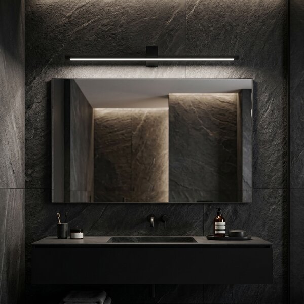 Toolight Toolight, LED nástenné svietidlo, 80cm, 16W, 4000K, 1500lm, SWE051-1W, čierna matná, OSW-20151