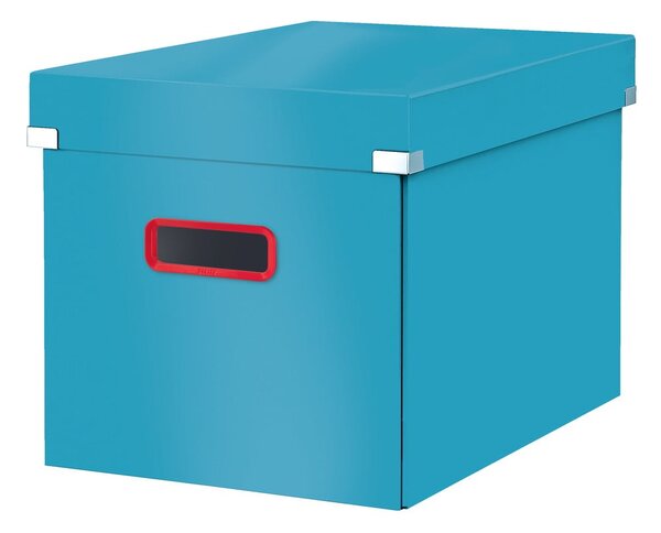 Modrá úložná škatuľa Leitz Cosy Click & Store, dĺžka 32 cm