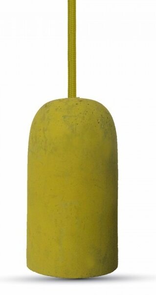 V-TAC Betónová závesná lampa váza (9 farieb), Žltá