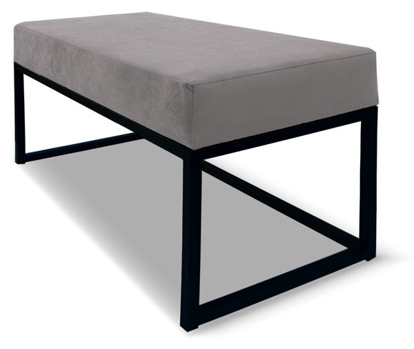 Lavička EMLI 80x38 v loftovom štýle - šedá - ITAKA 51