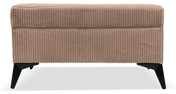 Taburet TINA 80x38 s úložným priestorom - hnedý - menčester - LINCOLN 17