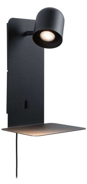 Nástenné Svietidlo Paulmann, Malena USB, Čierna, Spálňa, Kov