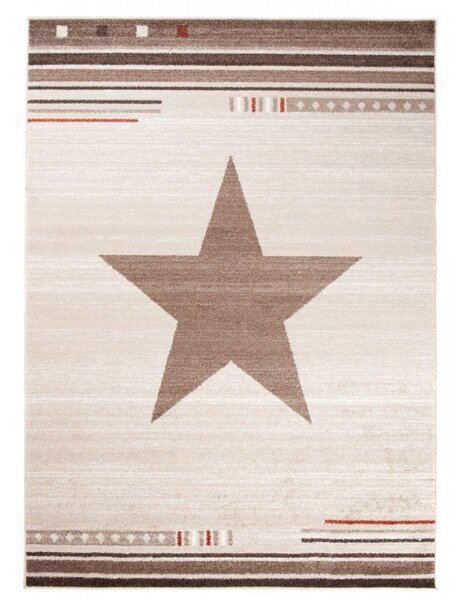 Kusový koberec Hviezda krémový 2 140x190cm