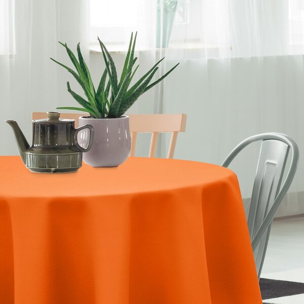 Okrúhly obrus na stôl - Oranžový
