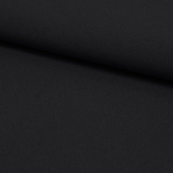 Jednofarebná látka Panama stretch MIG34 čierna, šírka 150 cm